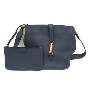 GUCCI Blue Leather Jackie Shoulder Bag